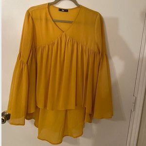 Mustard babydoll top
